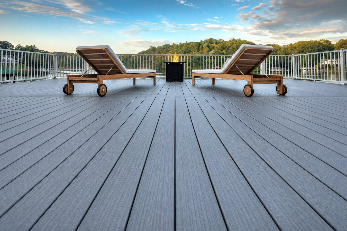 Composite deck installation
